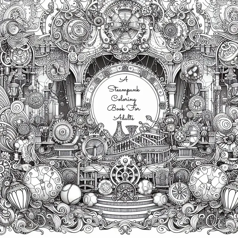 Steampunk Coloring Book for Adults